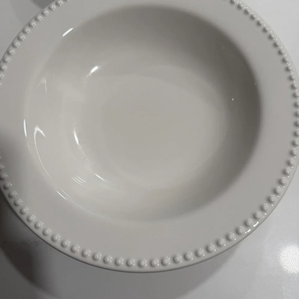Pottery Barn Emma Beaded Rimmed 9.75